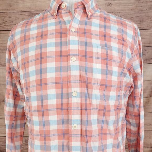 THE NORMAL BRAND LONG SLEEVE PLAID BUTTON DOWN SHIRT MENS SIZE L LARGE - Picture 1 of 7